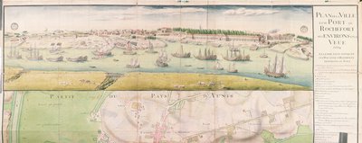 Plan of the Town and Port of Rochefort, 1724 by French School